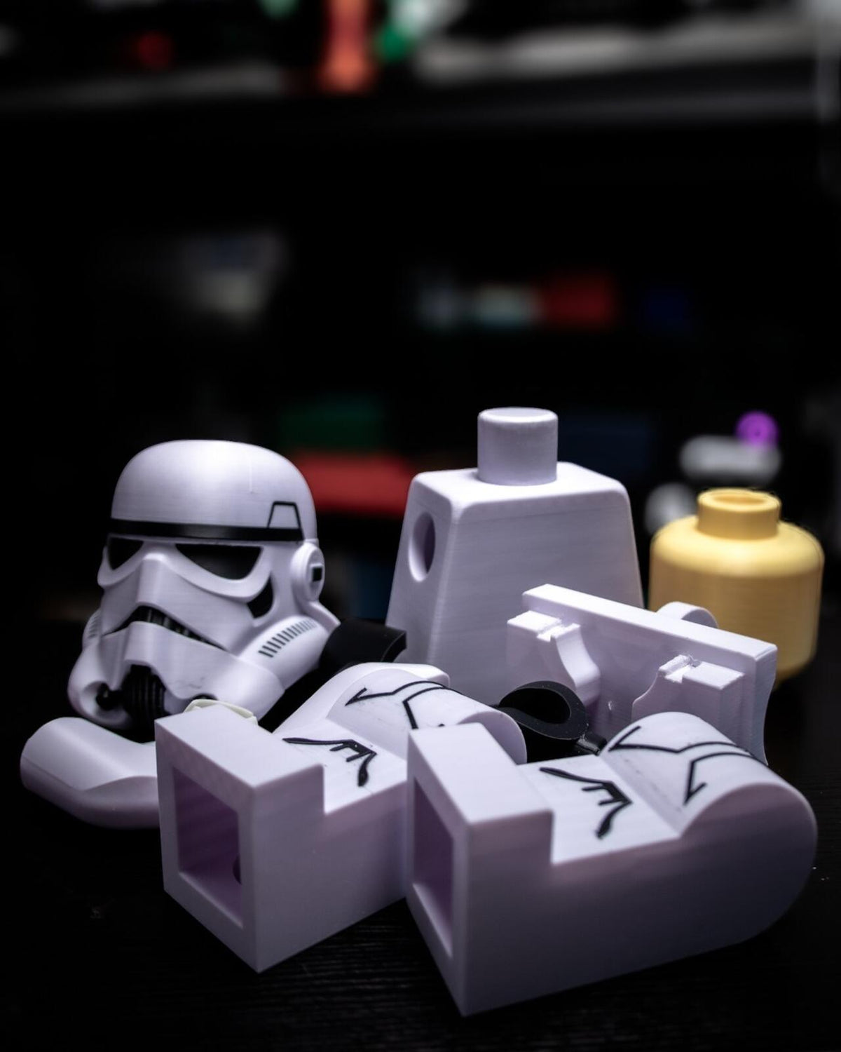 3D Print HUGE Star Wars STORMTROOPER XL Brick Fig β 20 Inch / Lego Inspired