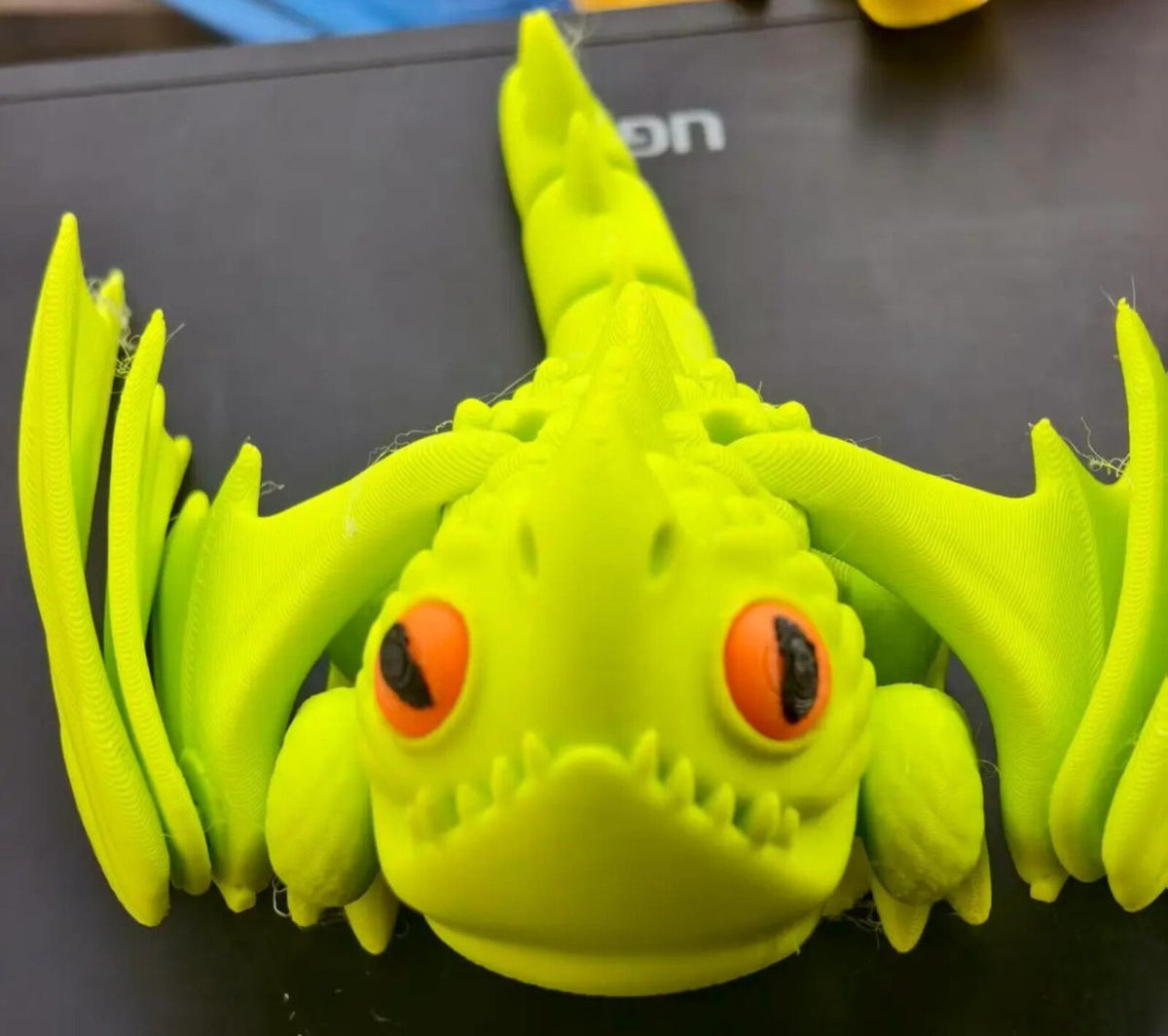 Chubby Dragon Figure | Cute Fantasy Dragon | 3D Printed Desk Display