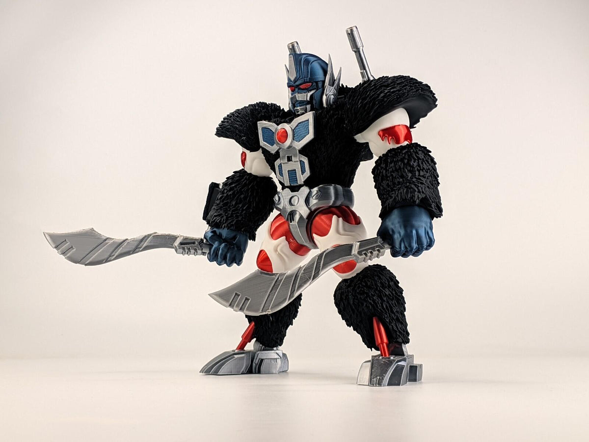 Chibi Mechanical T-Rex Warrior Figure – Anime-Inspired Robot Dinosaur | 3D Print