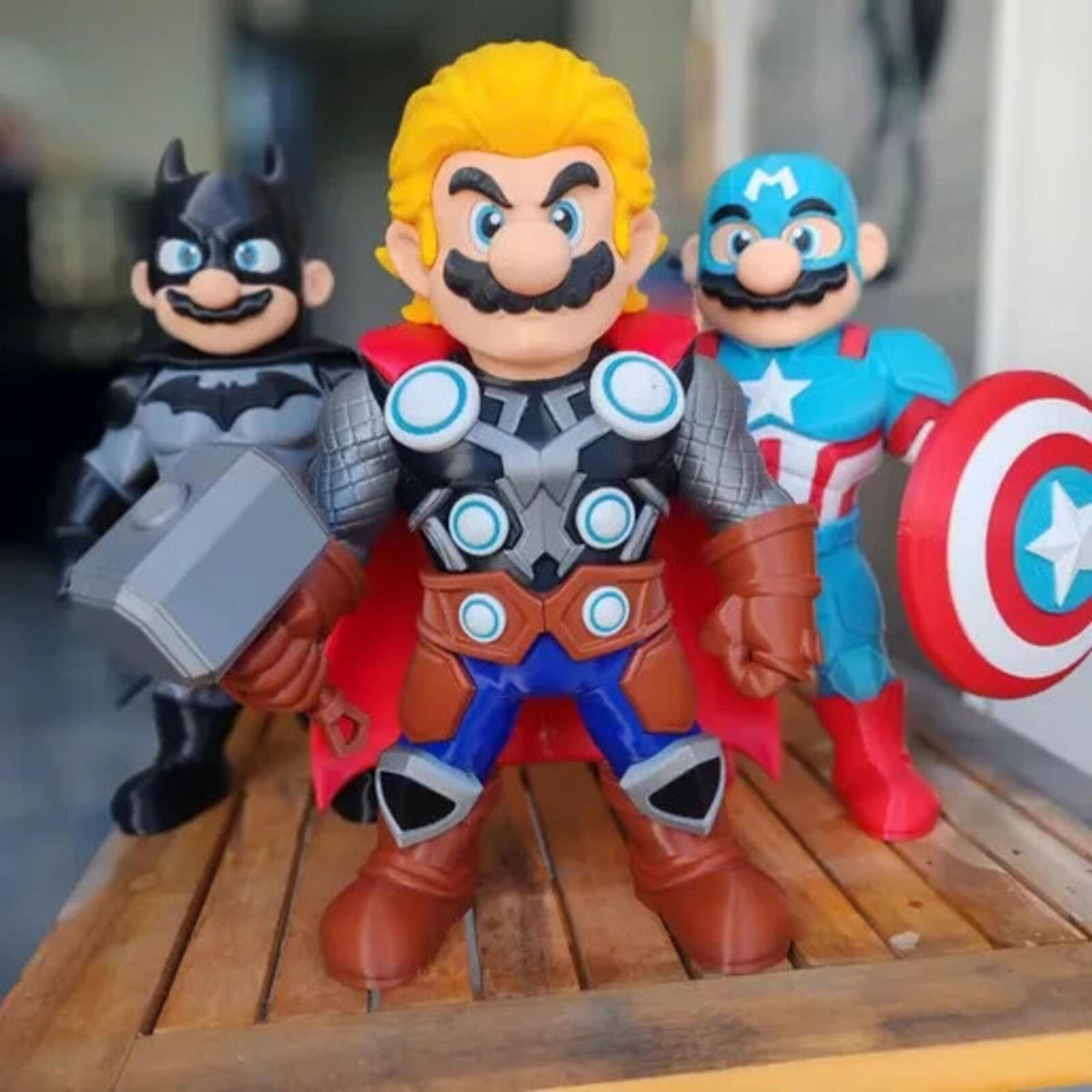 THORIO – Thor × Mario Fusion Fan Art 3D Printed Collectible