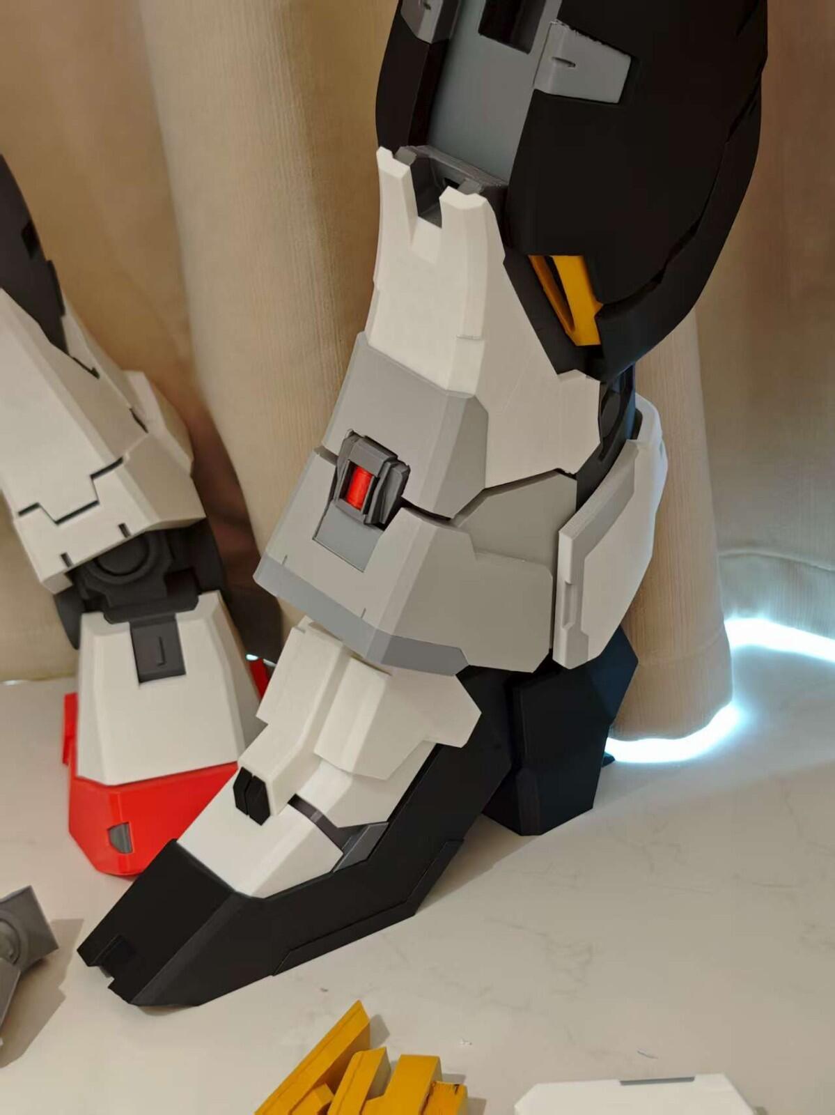 3D PRINTED RX-93 ν Gundam 3D Model (Height: 47.2 inches / 1.2 meters)