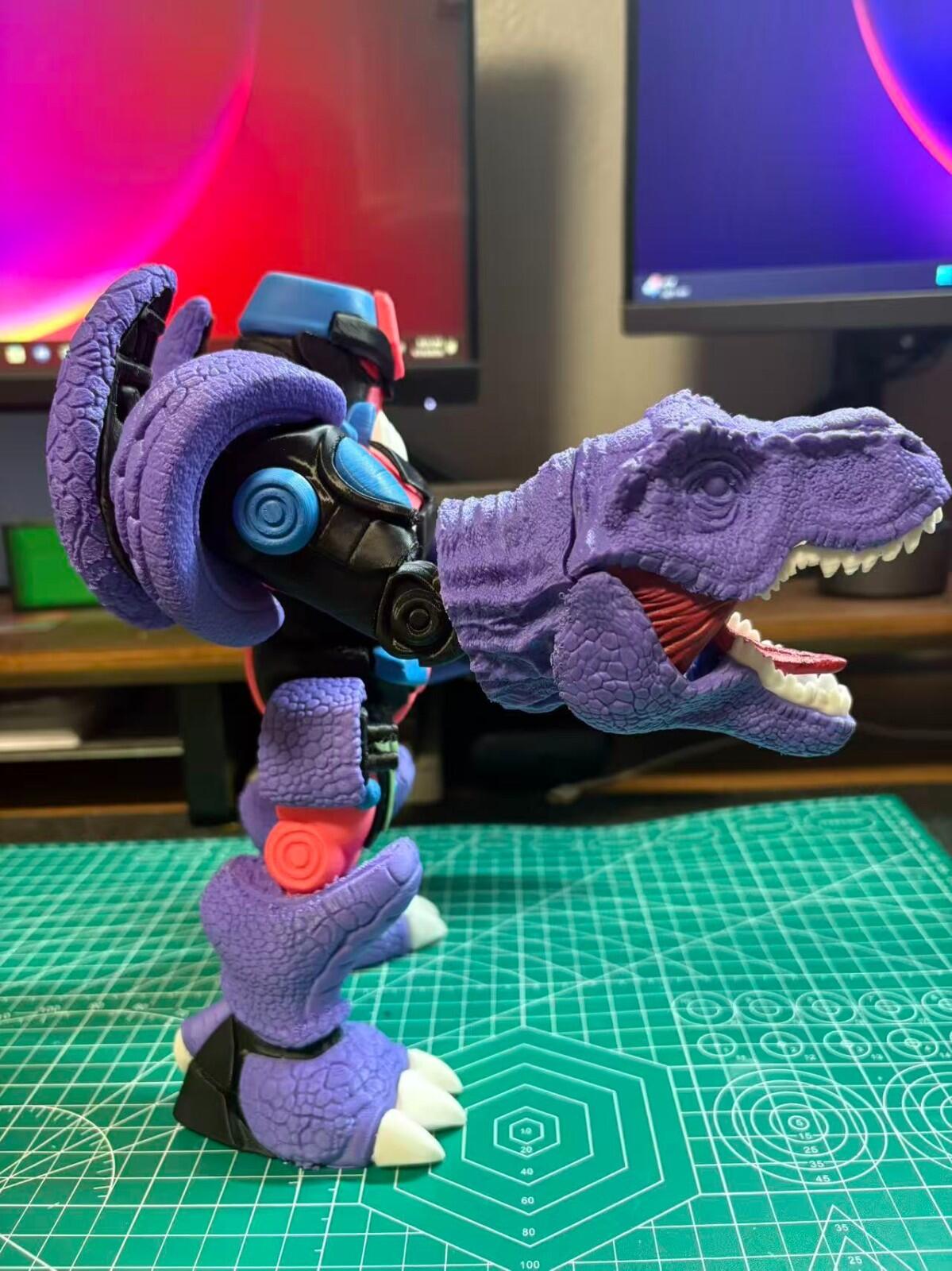 Beast Wars Megatron T-Rex 3D Printed Figure