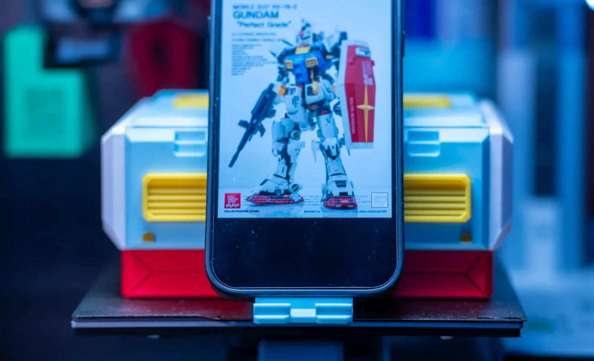 Gundam Style Tissue Box with Phone Holder
