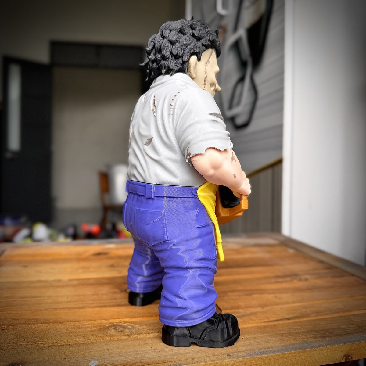Leatherface Fan Art 3D Printed Horror Statue