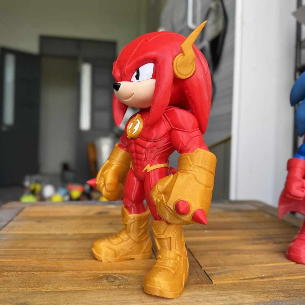 Speed Knuckles – Knuckles × The Flash Inspired Fan Art (3D Printed Figure)