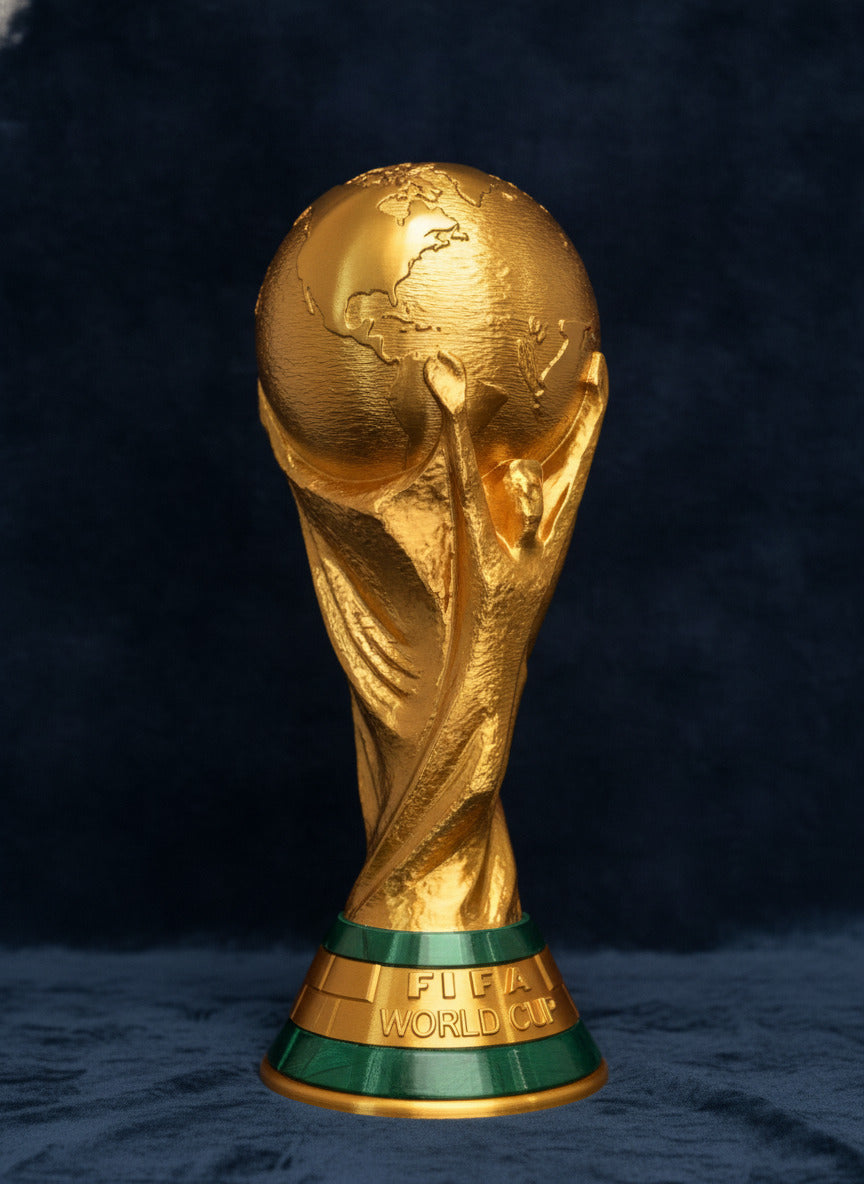 Full Size World Cup Trophy Replica 14.5β Gold Soccer Fan Collectible Printer3D