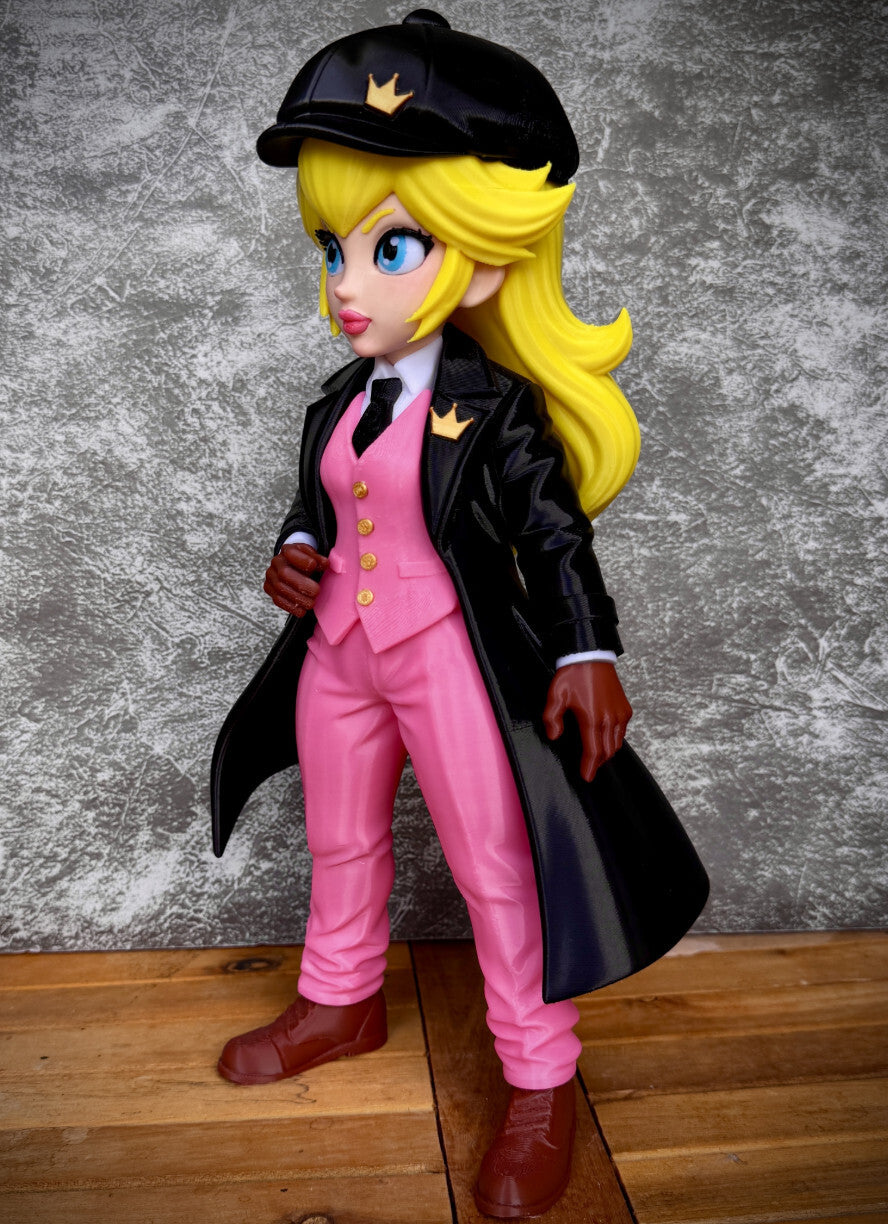 11" Vintage Gangster Princess 3D Printed Figure Video Game Inspired Collectible