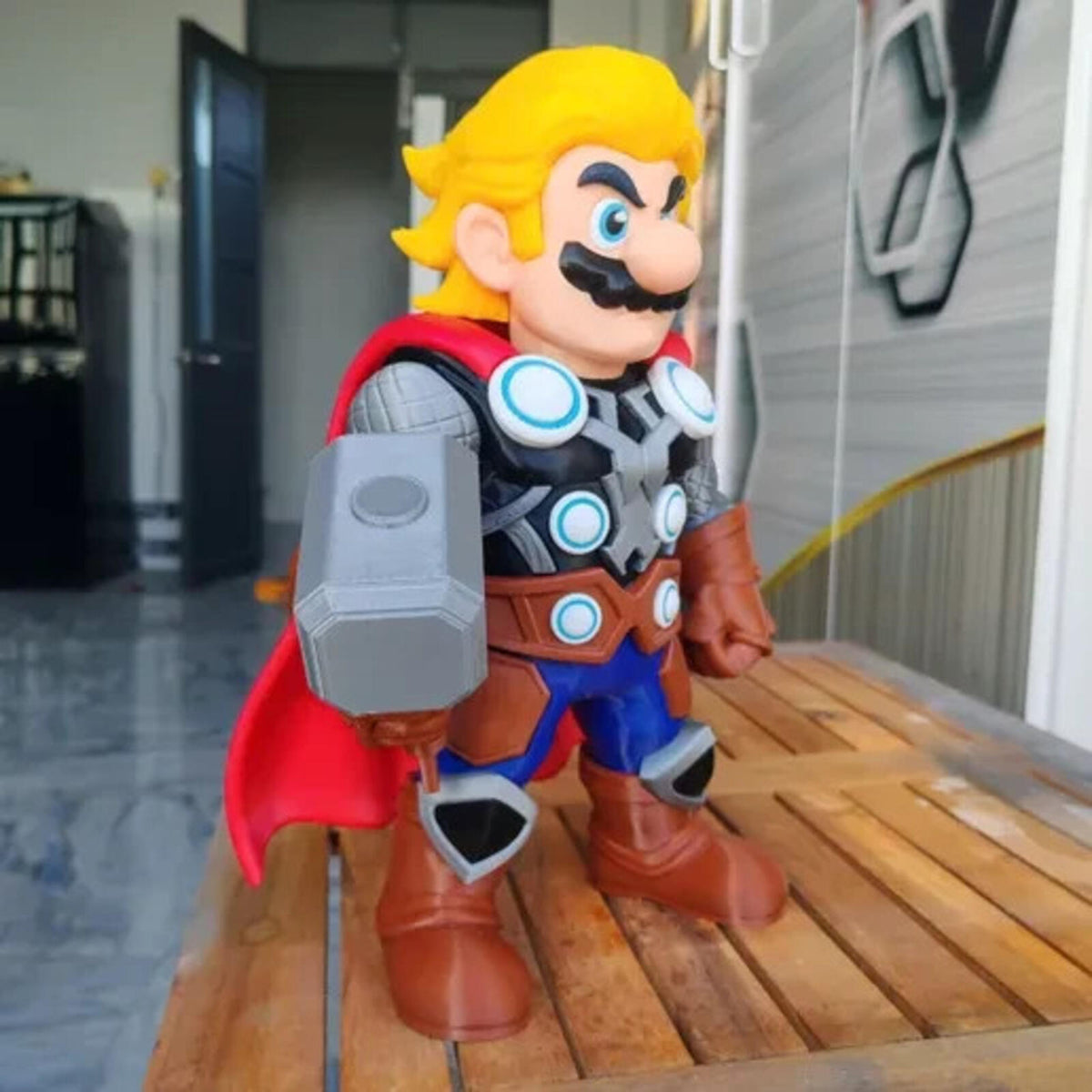THORIO – Thor × Mario Fusion Fan Art 3D Printed Collectible