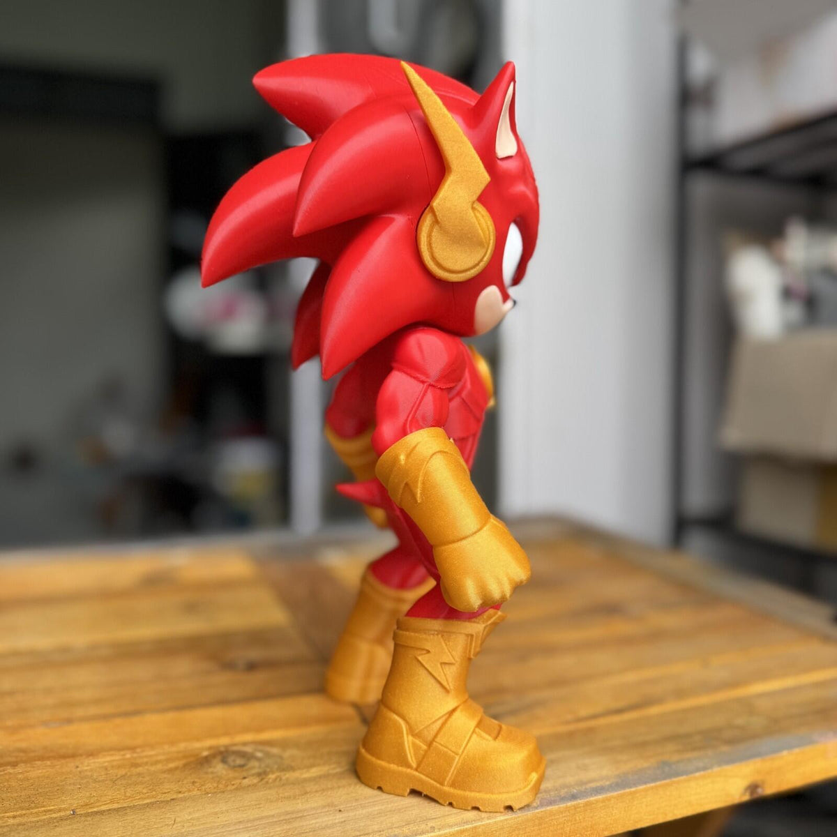 Speed Force Fusion Hero – Chibi Lightning Runner Fan Art – 27.5cm 3D Printed Col