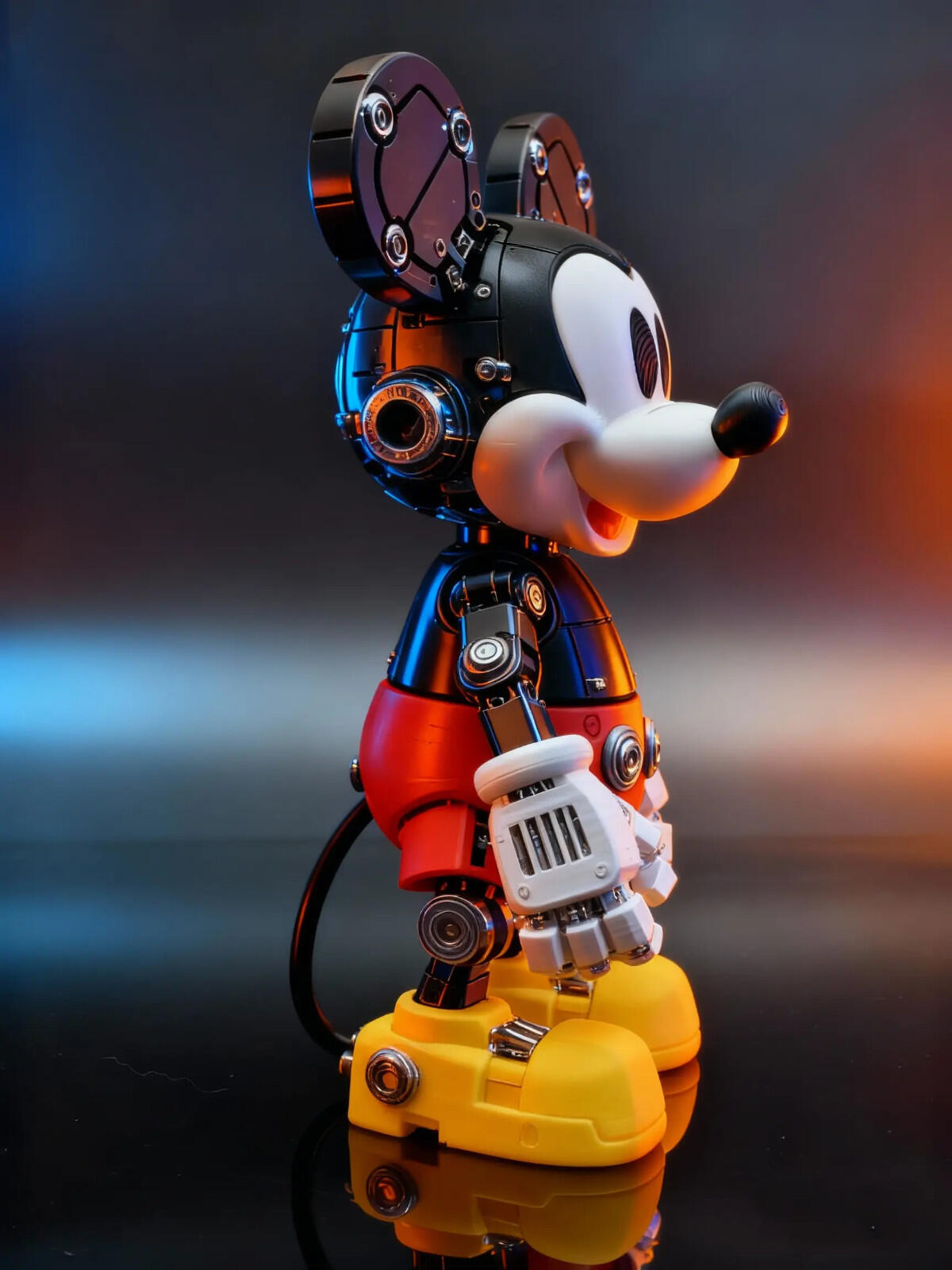 Mechanical Mouse Style Articulated Figure | Rotating Display Model
