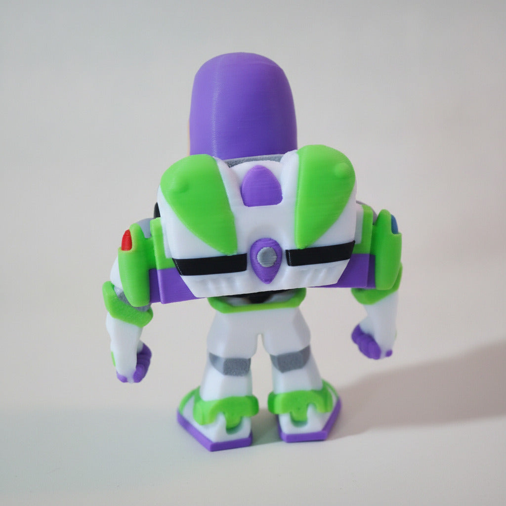Buzz Lightyear Keychain | 3D Printed Charm | Toy Story Accessory