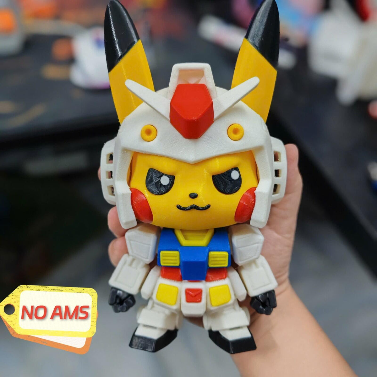 Pikachu Gundam RX-78 – Fan Art 3D Printed Collectible