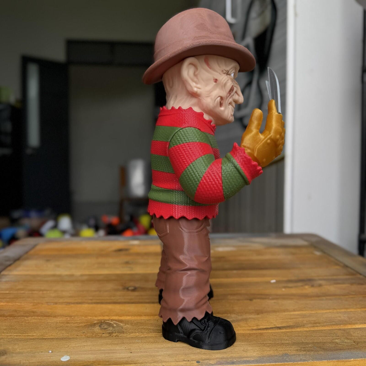 3D Printed Freddy Krueger Statue 9 inch Tall