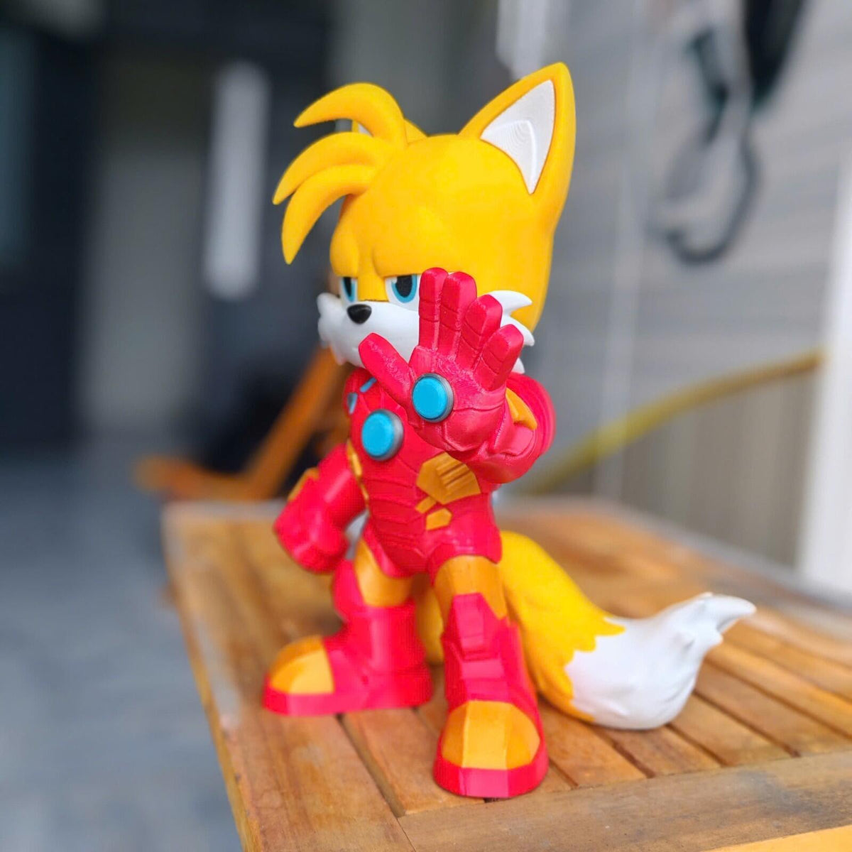 IRON TAILS – Tails × Iron Man Fan Art 3D Printed Collectible
