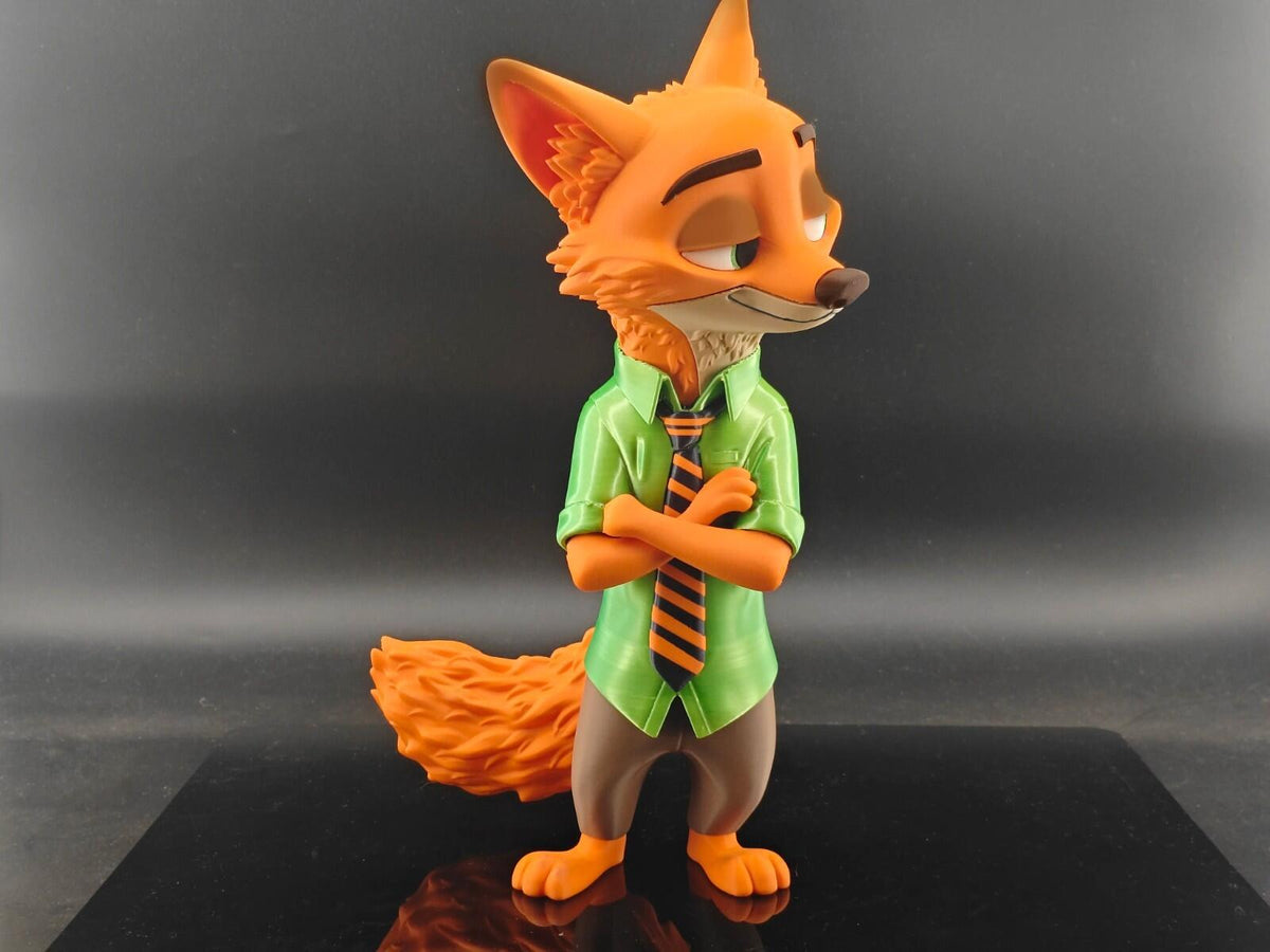 Fox & Bunny Style Display Figure | Articulated Fan-Made Sculpture