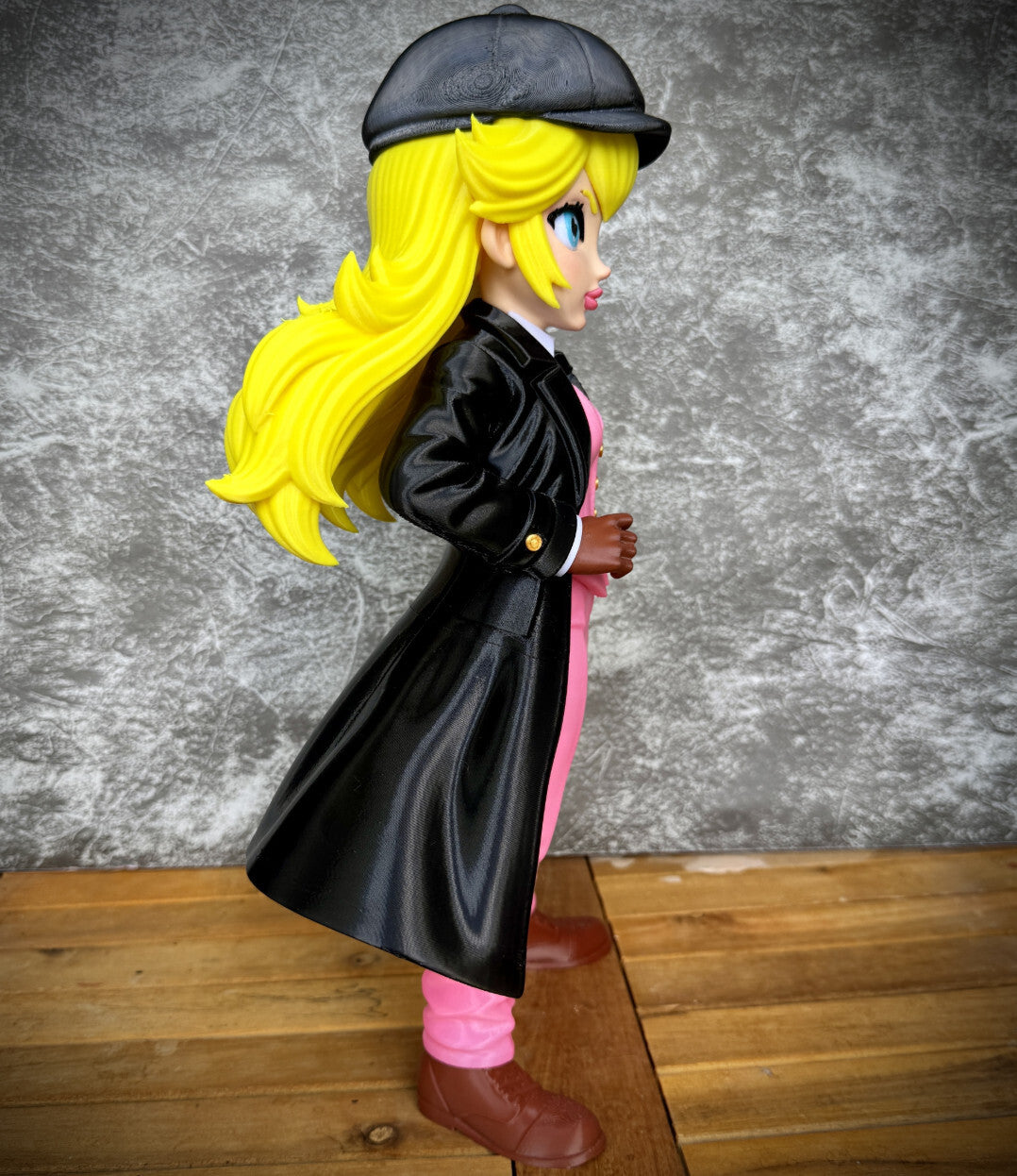 11" Vintage Gangster Princess 3D Printed Figure Video Game Inspired Collectible