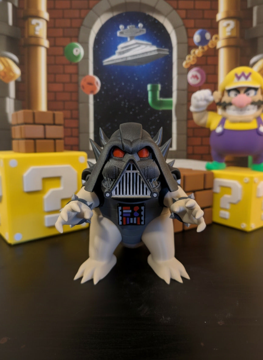 Dark Side Bowser 3D Printed Figure | Mario Inspired Villain Statue