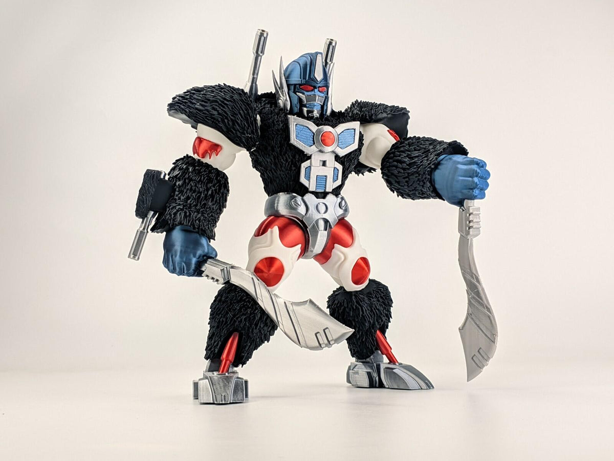 Chibi Mechanical T-Rex Warrior Figure – Anime-Inspired Robot Dinosaur | 3D Print