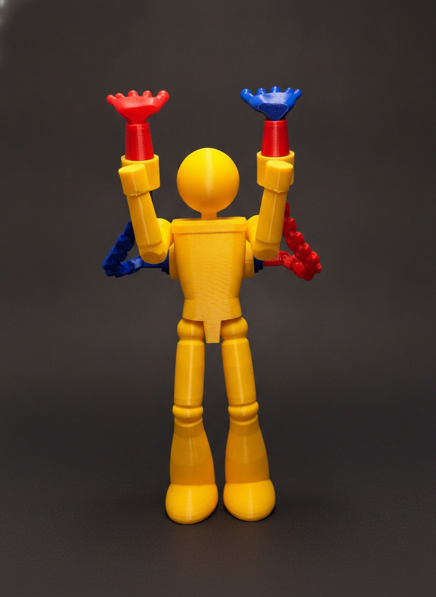 3D Printed Player Figure | Poppy Playtime-Inspired Poseable Collectible