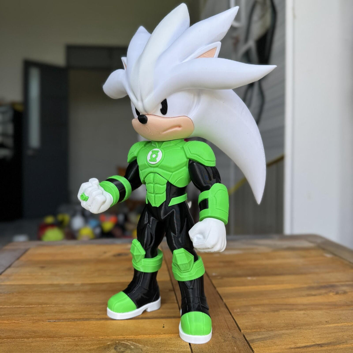 Emerald Speed Hero – Cosmic Energy Inspired 3D Printed Figure