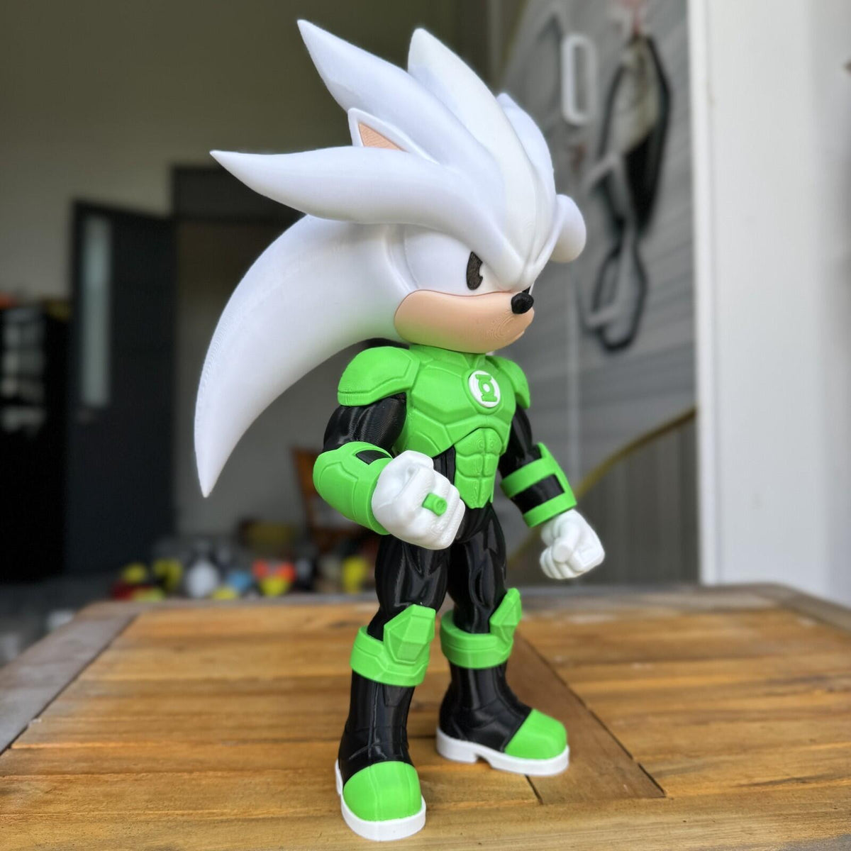 Emerald Speed Hero – Cosmic Energy Inspired 3D Printed Figure