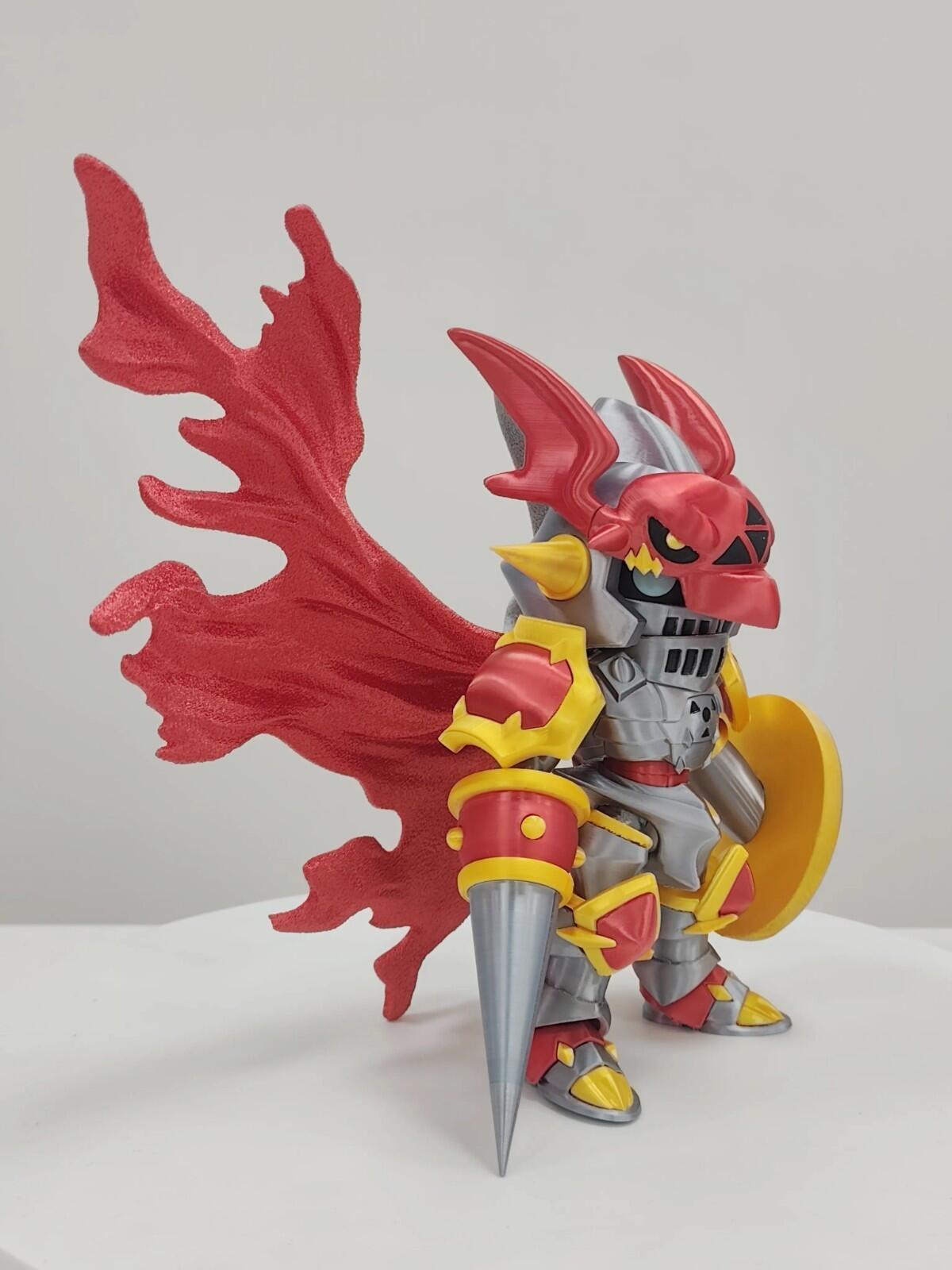 Chibi Holy Knight–Style Digital Warrior Figure (Fan-Made) | 3D Prints