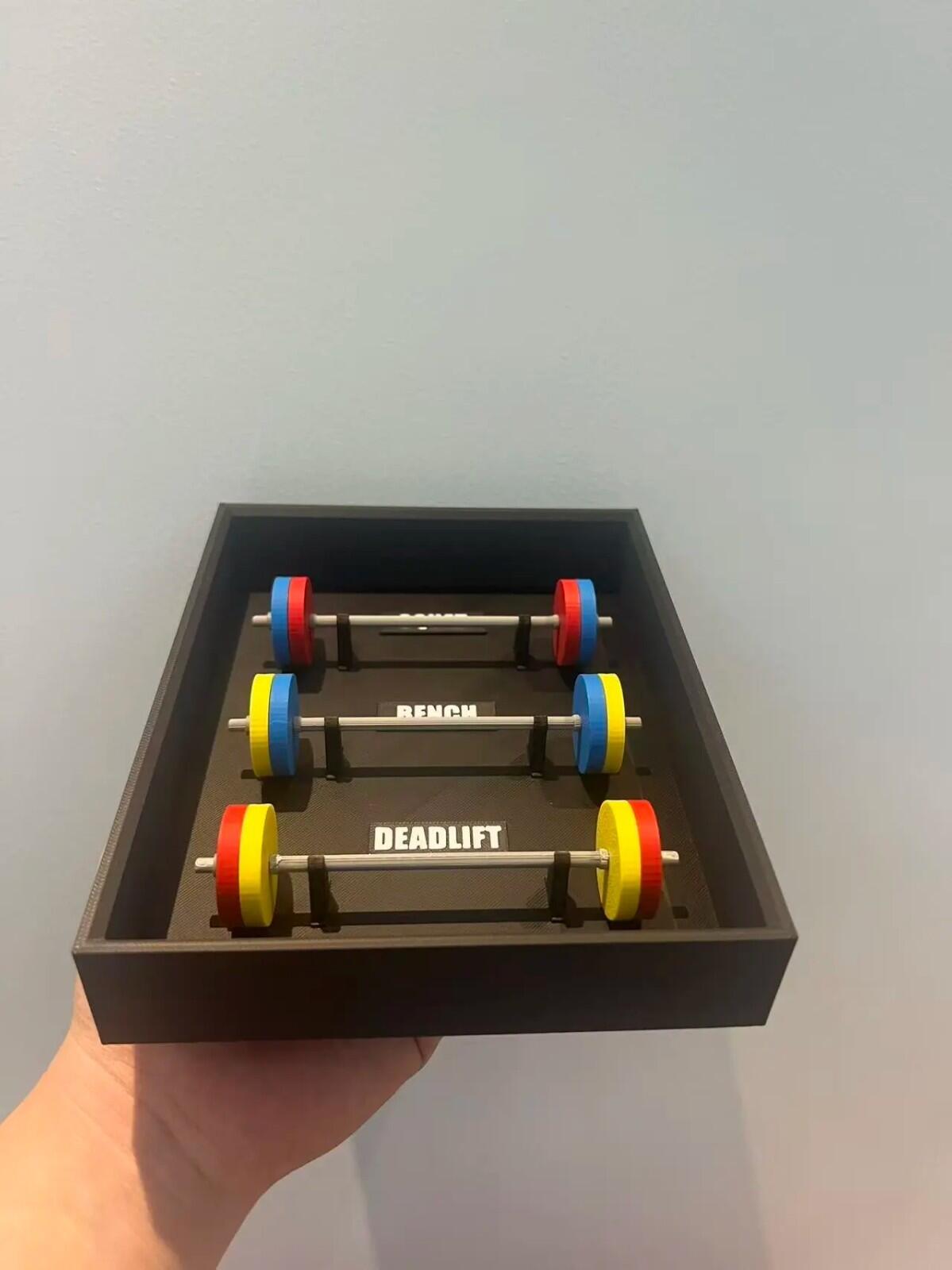 3D Printed Powerlifting Display Frame β Squat / Bench / Deadlift Gym Decor
