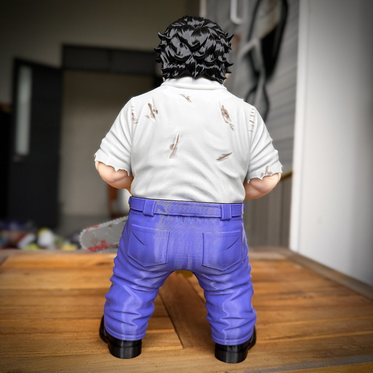 Leatherface Fan Art 3D Printed Horror Statue