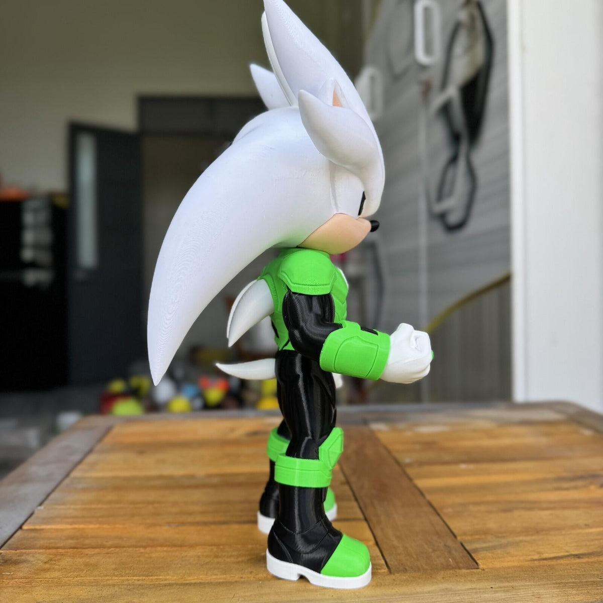Emerald Speed Hero – Cosmic Energy Inspired 3D Printed Figure