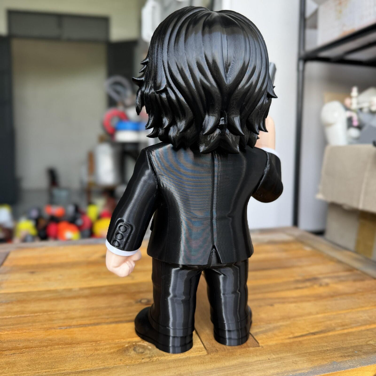 Mario Assassin Style Fan Art 3D Printed Figure – Hitman Suit Collectible Model