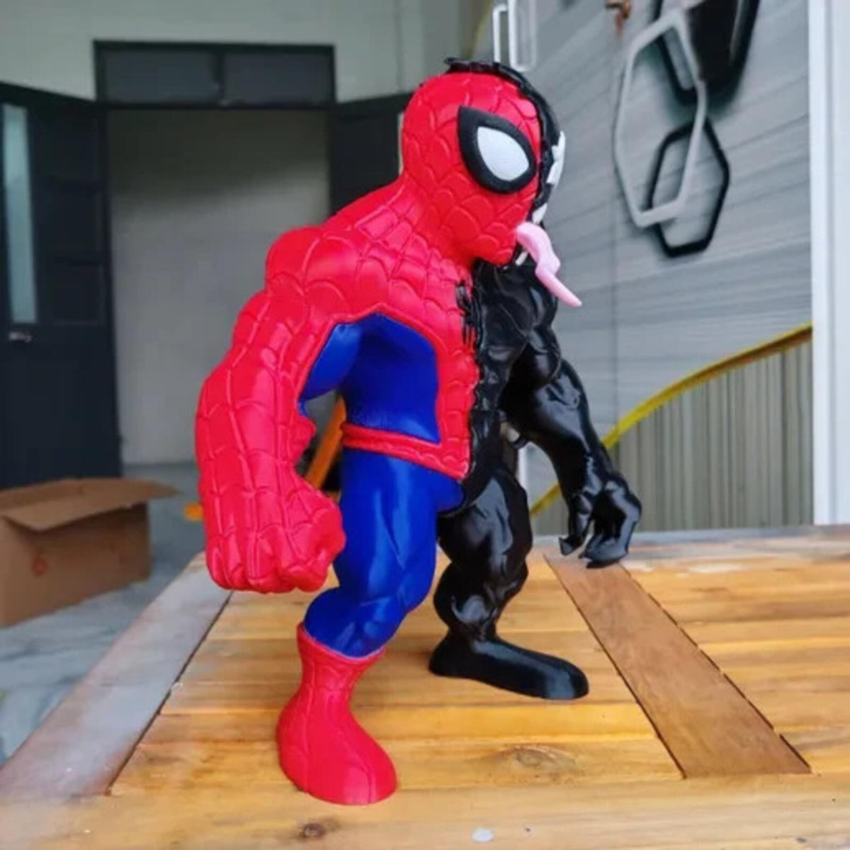 Venomized Spider-Man – Fan Art 3D Printed Collectible