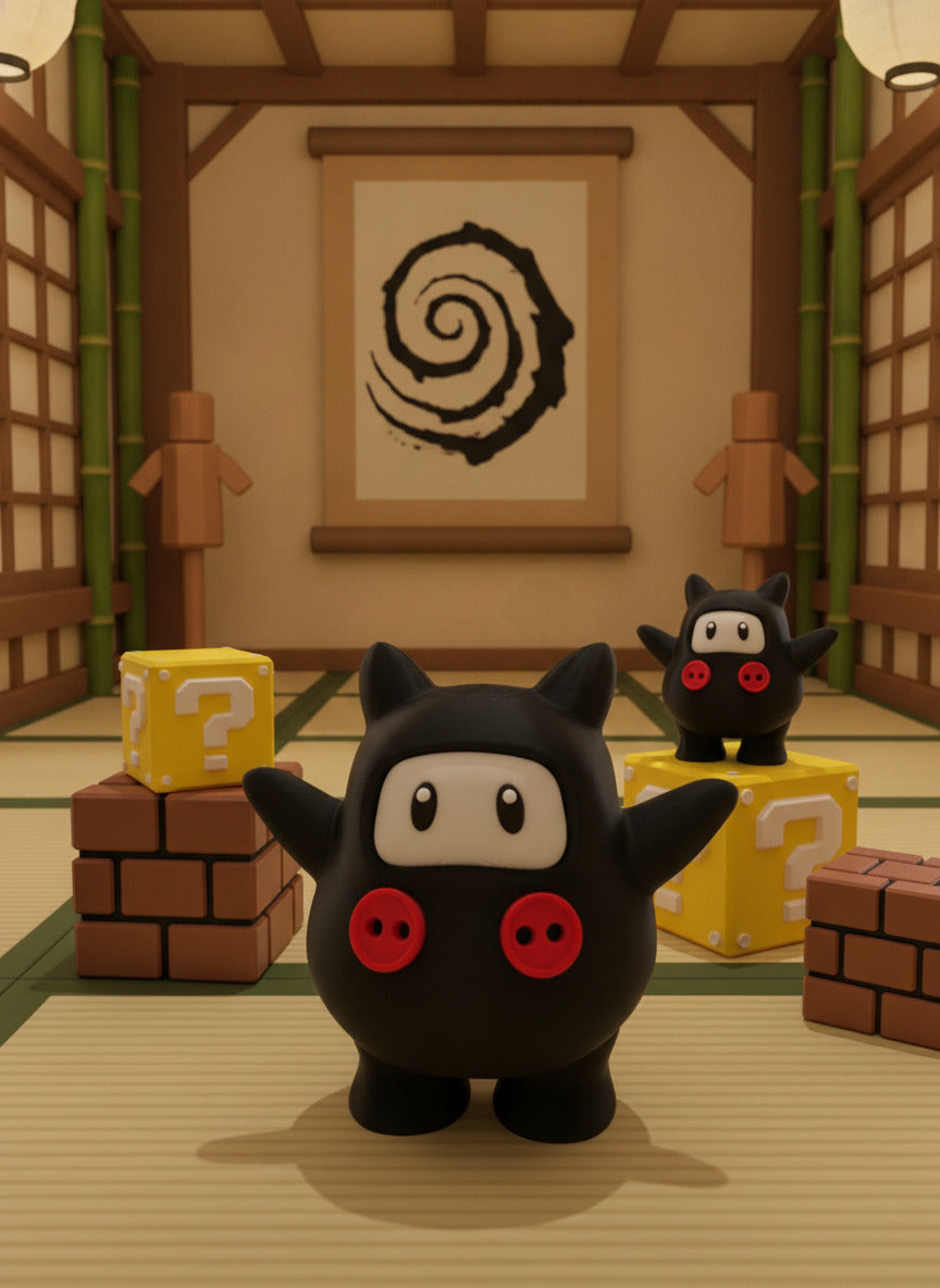 Ninji Figure – Mario-Inspired Collectible | Cute & Stealthy Ninja!