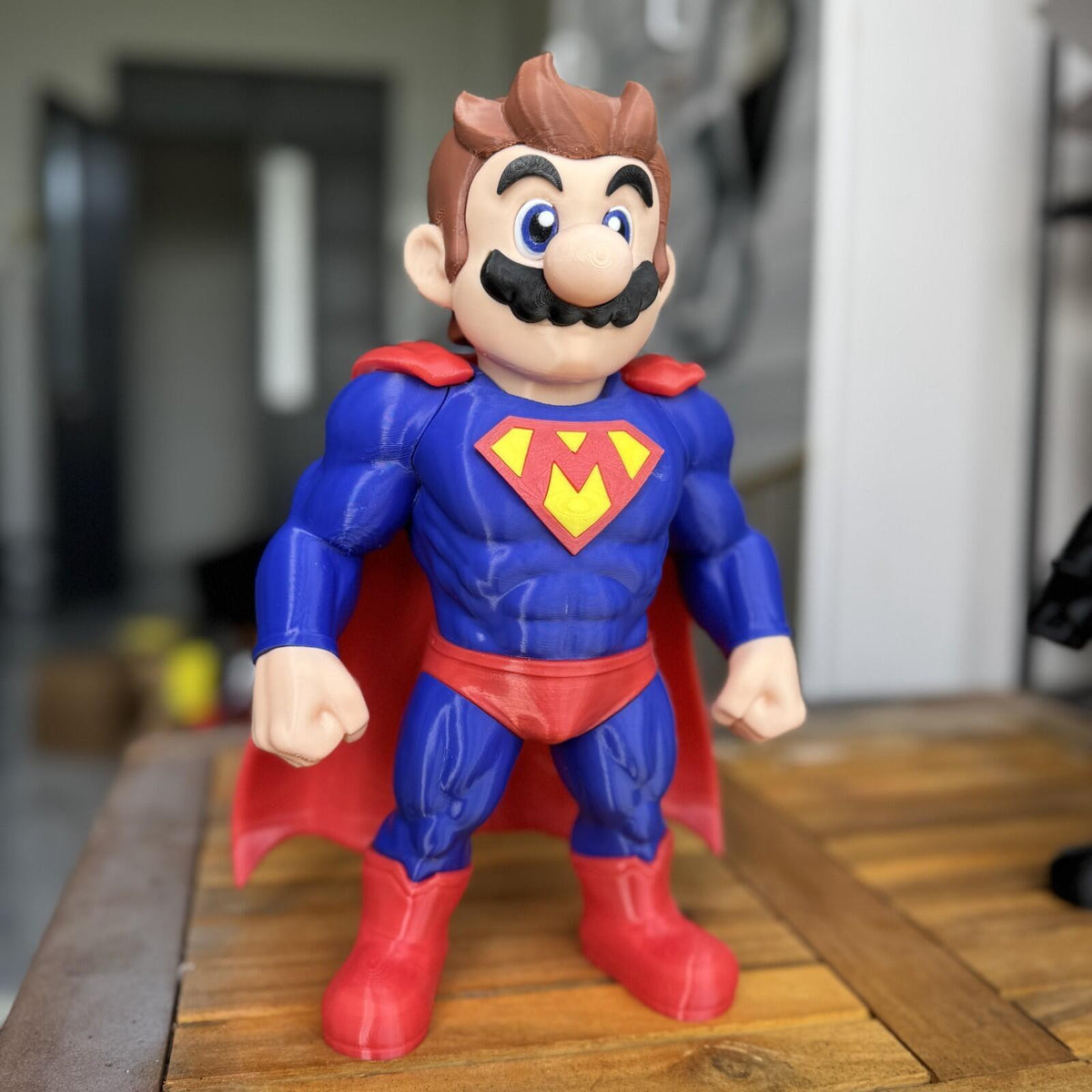 SUPER MARIO – Chibi Superhero Fusion Fan Art Figure