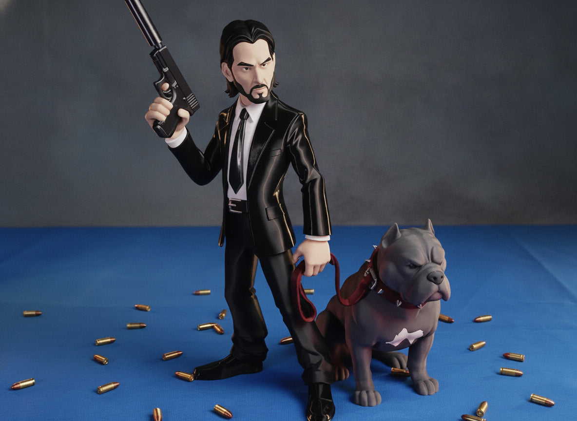 The Guardian Pitbull | John Wick Companion Fan Art 7.9-Inch 3D Figure
