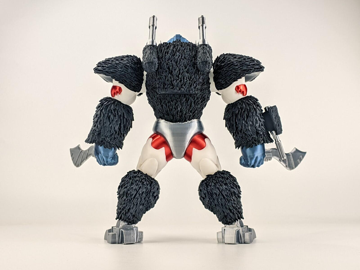 Chibi Mechanical T-Rex Warrior Figure – Anime-Inspired Robot Dinosaur | 3D Print