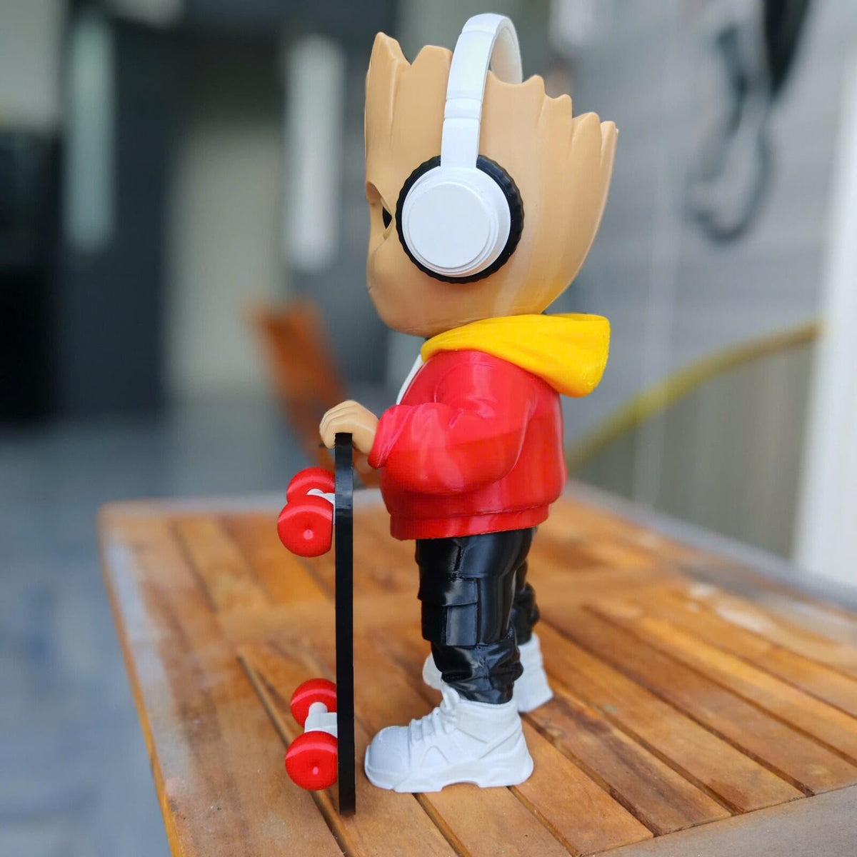 Baby Groot Urban Vibes β Fan Art 3D Printed Collectible