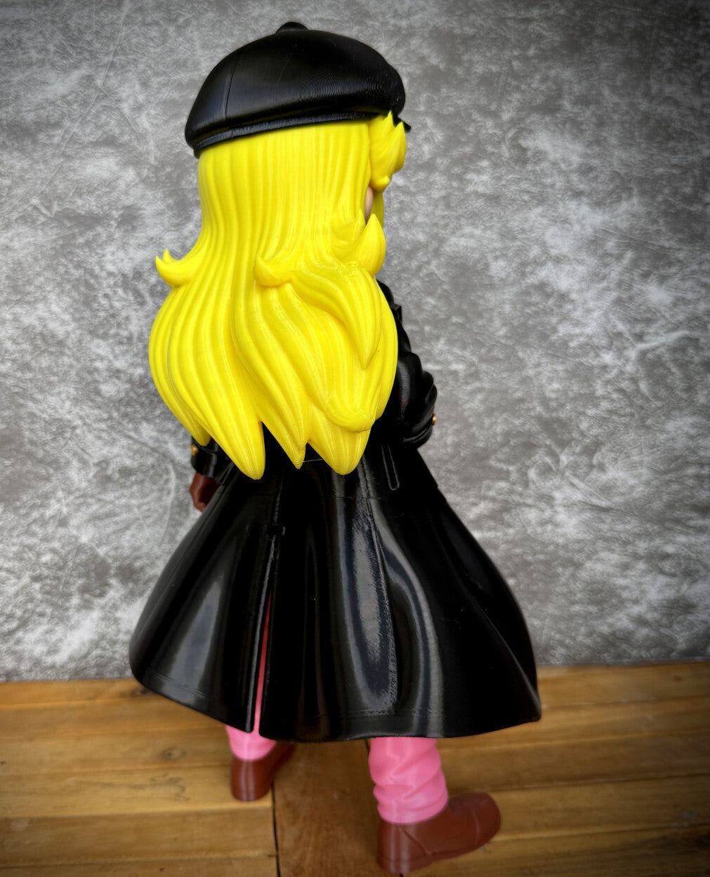 11" Vintage Gangster Princess 3D Printed Figure Video Game Inspired Collectible