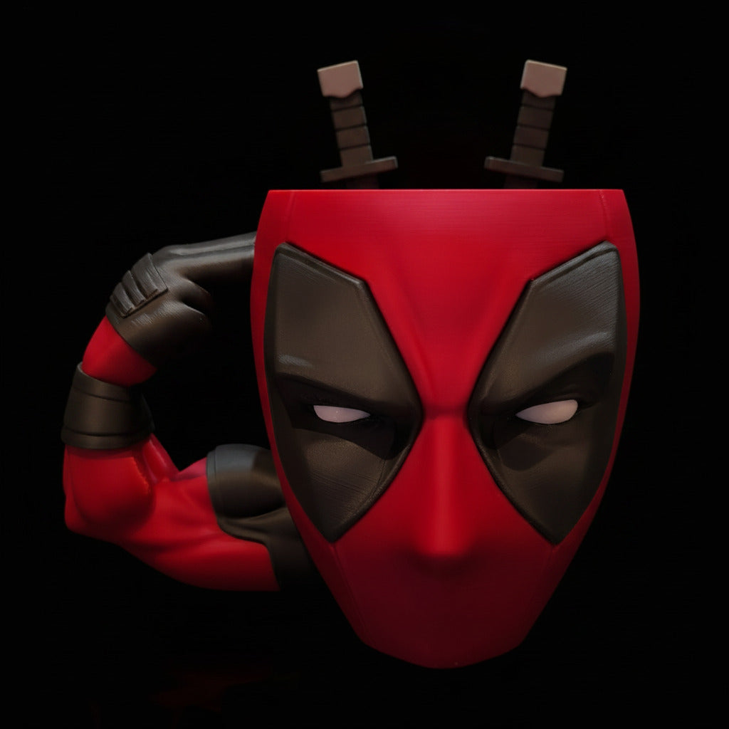 Deadpool Ice Cream Cup Fan Art Figure | 19.7-Inch 3D Printed Statue