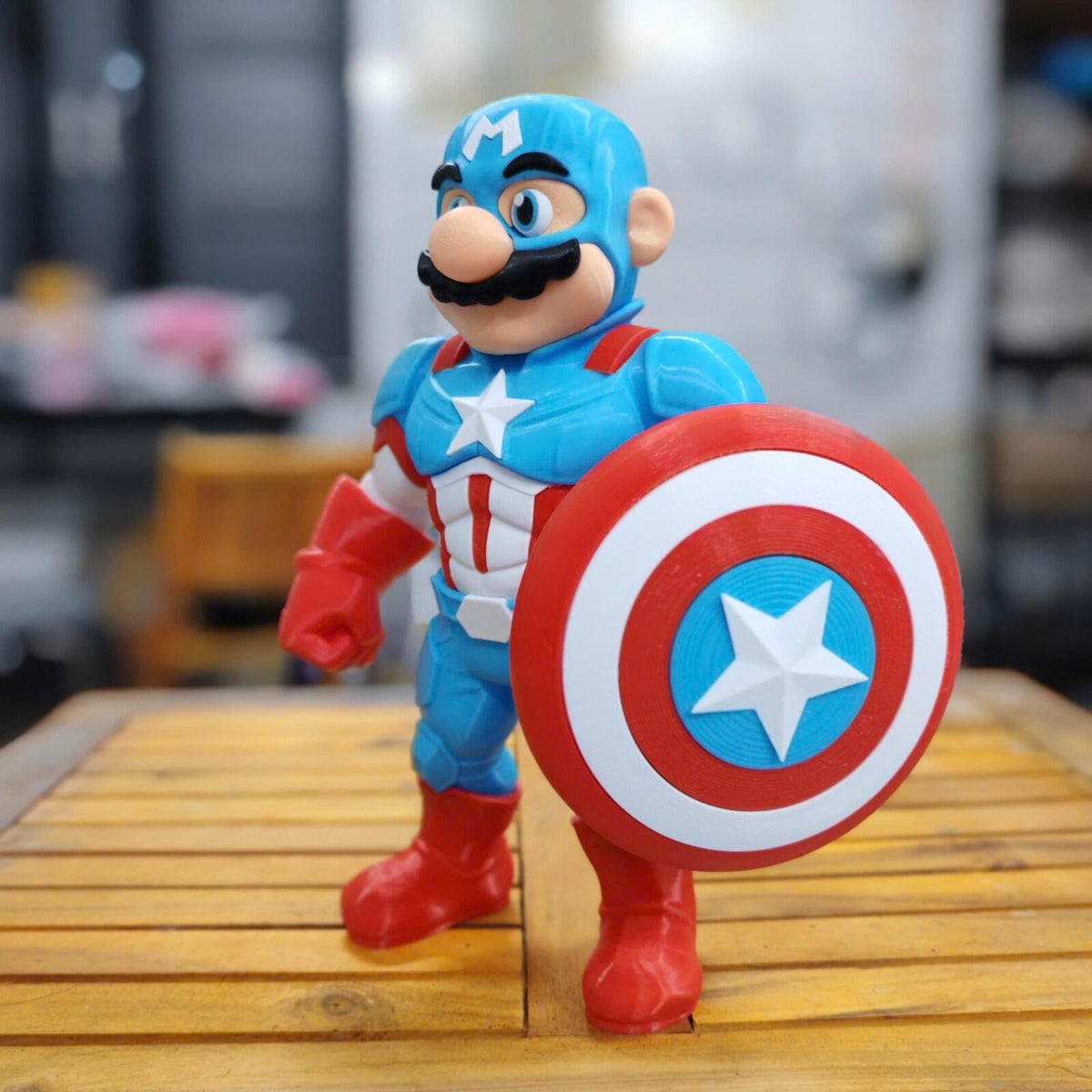 Captain Mario – Fan Art 3D Printed Collectible