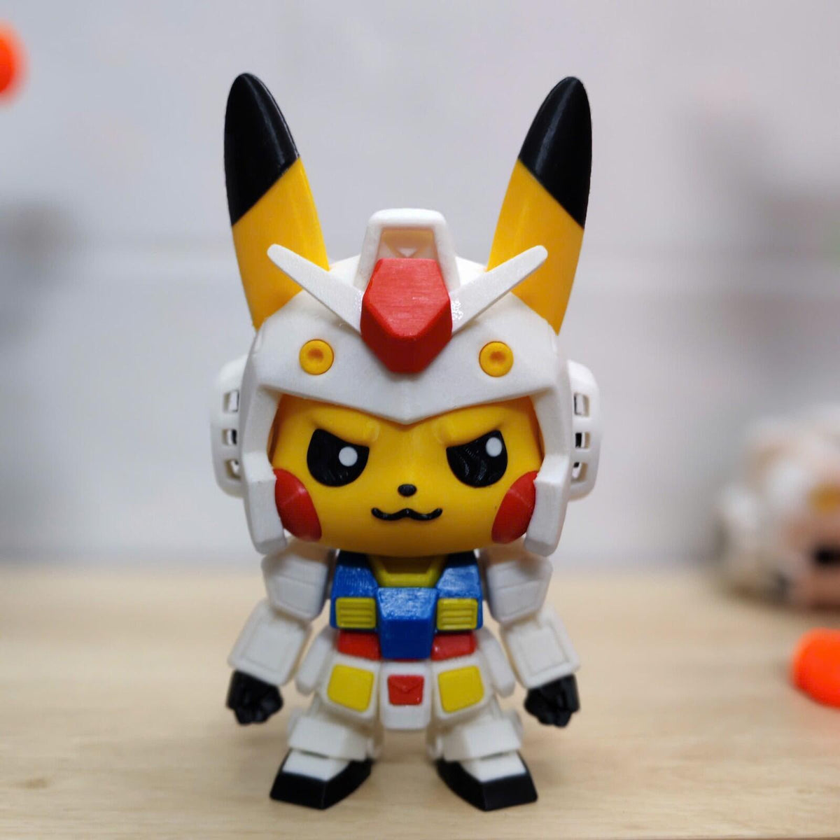 Pikachu Gundam RX-78 – Fan Art 3D Printed Collectible