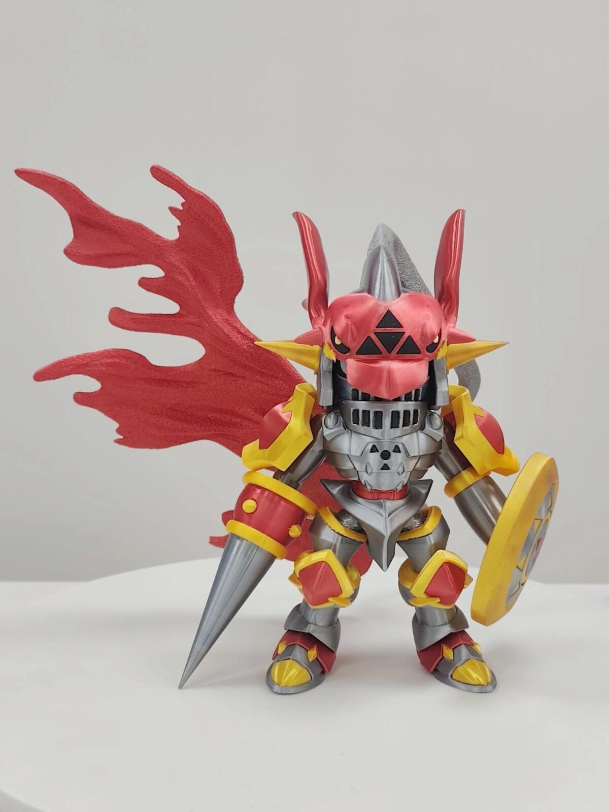 Chibi Holy Knight–Style Digital Warrior Figure (Fan-Made) | 3D Prints