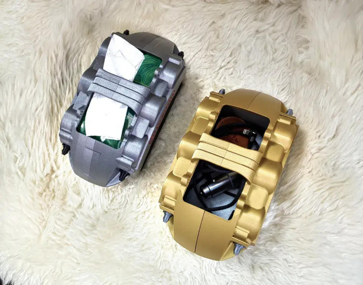 3D Printed Brake Caliper Style Car Tissue Box / Storage Box – Brembo Inspired De