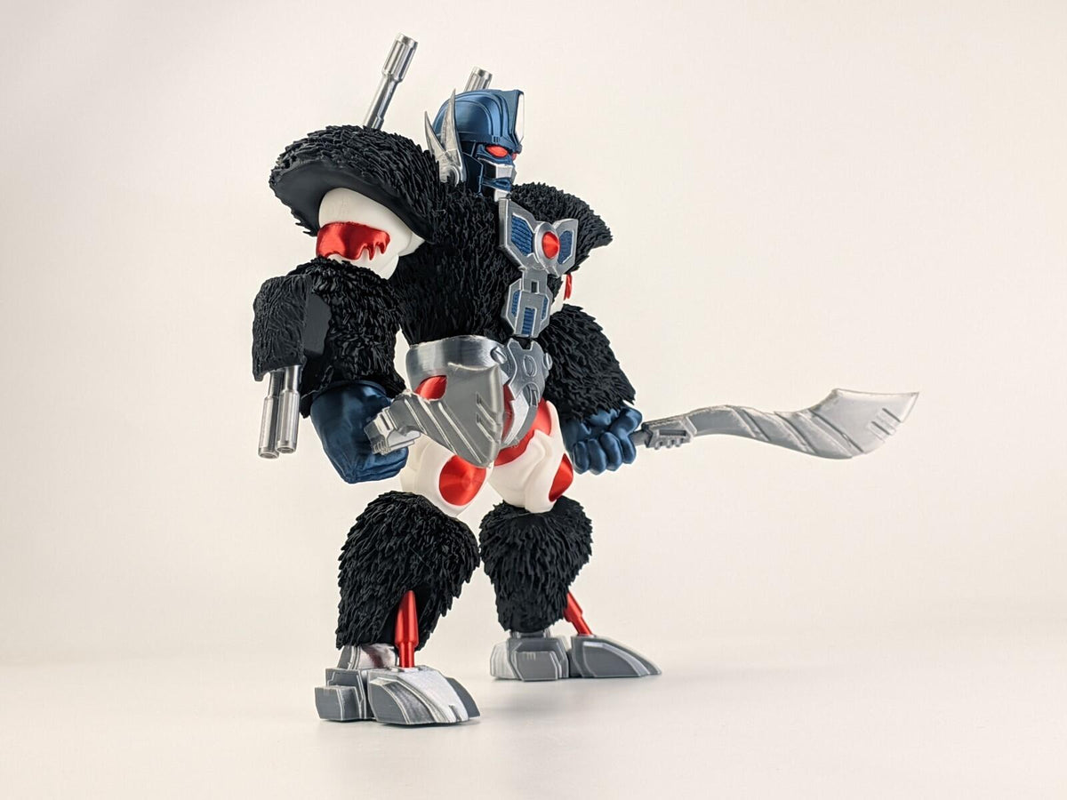 Chibi Mechanical T-Rex Warrior Figure – Anime-Inspired Robot Dinosaur | 3D Print