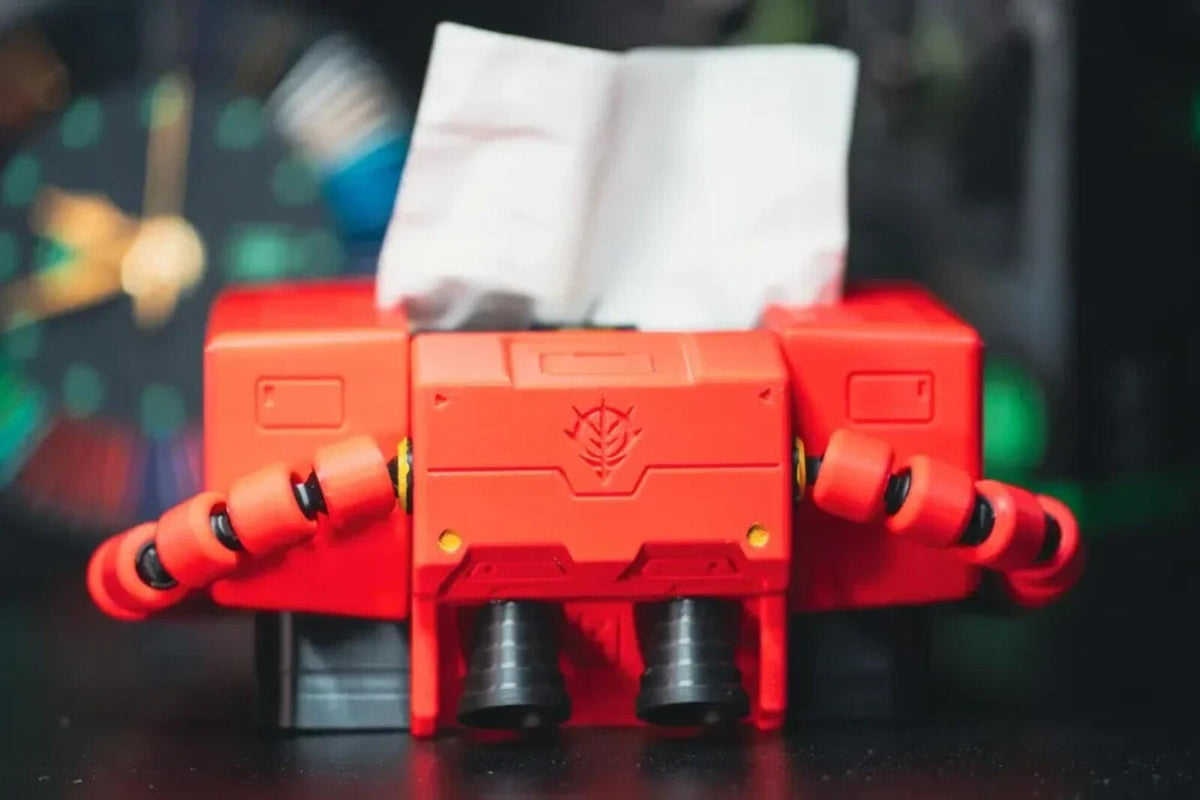 Zaku Style Tissue Box with Phone Holder