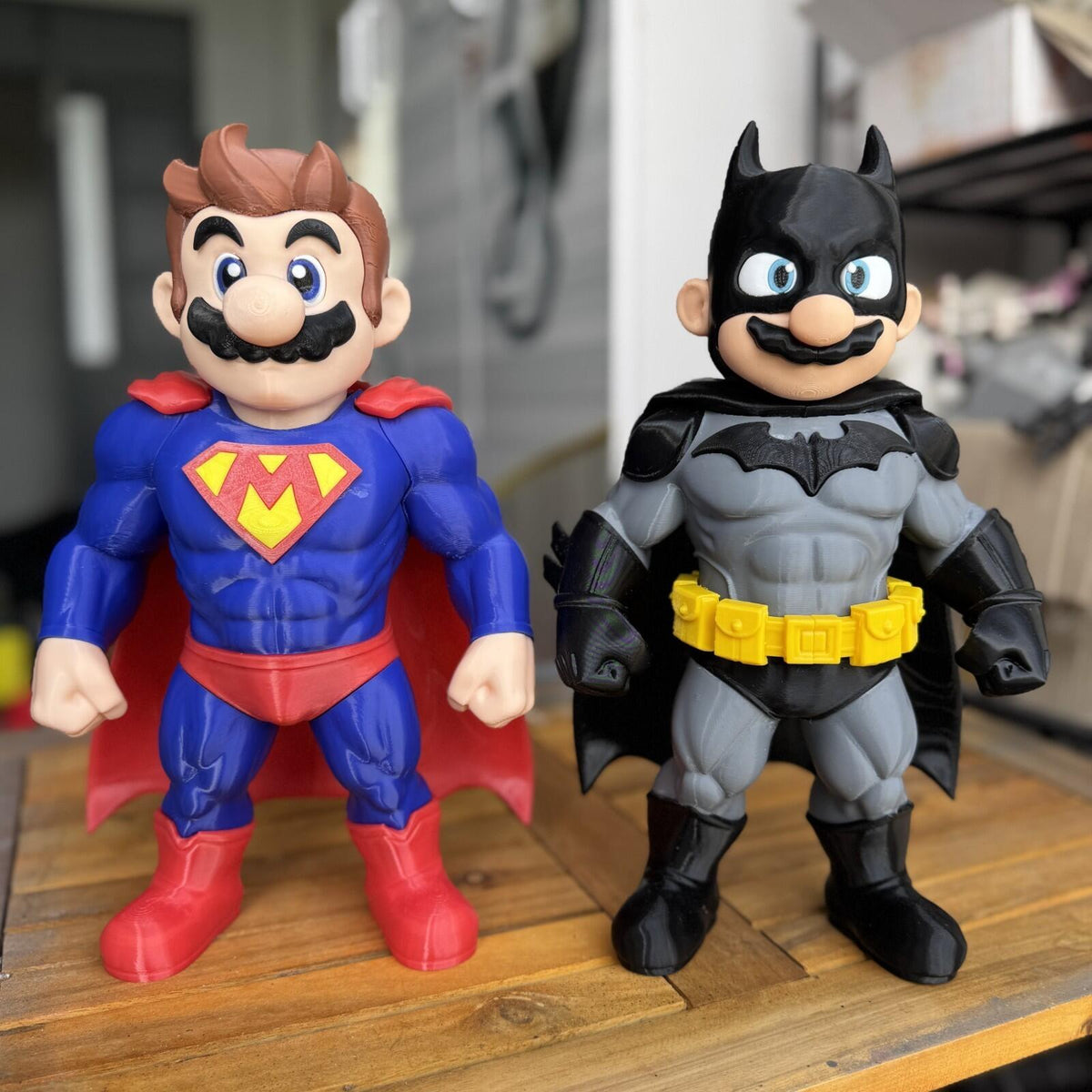 SUPER MARIO – Chibi Superhero Fusion Fan Art Figure