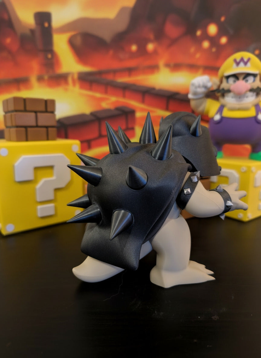 Dark Side Bowser 3D Printed Figure | Mario Inspired Villain Statue
