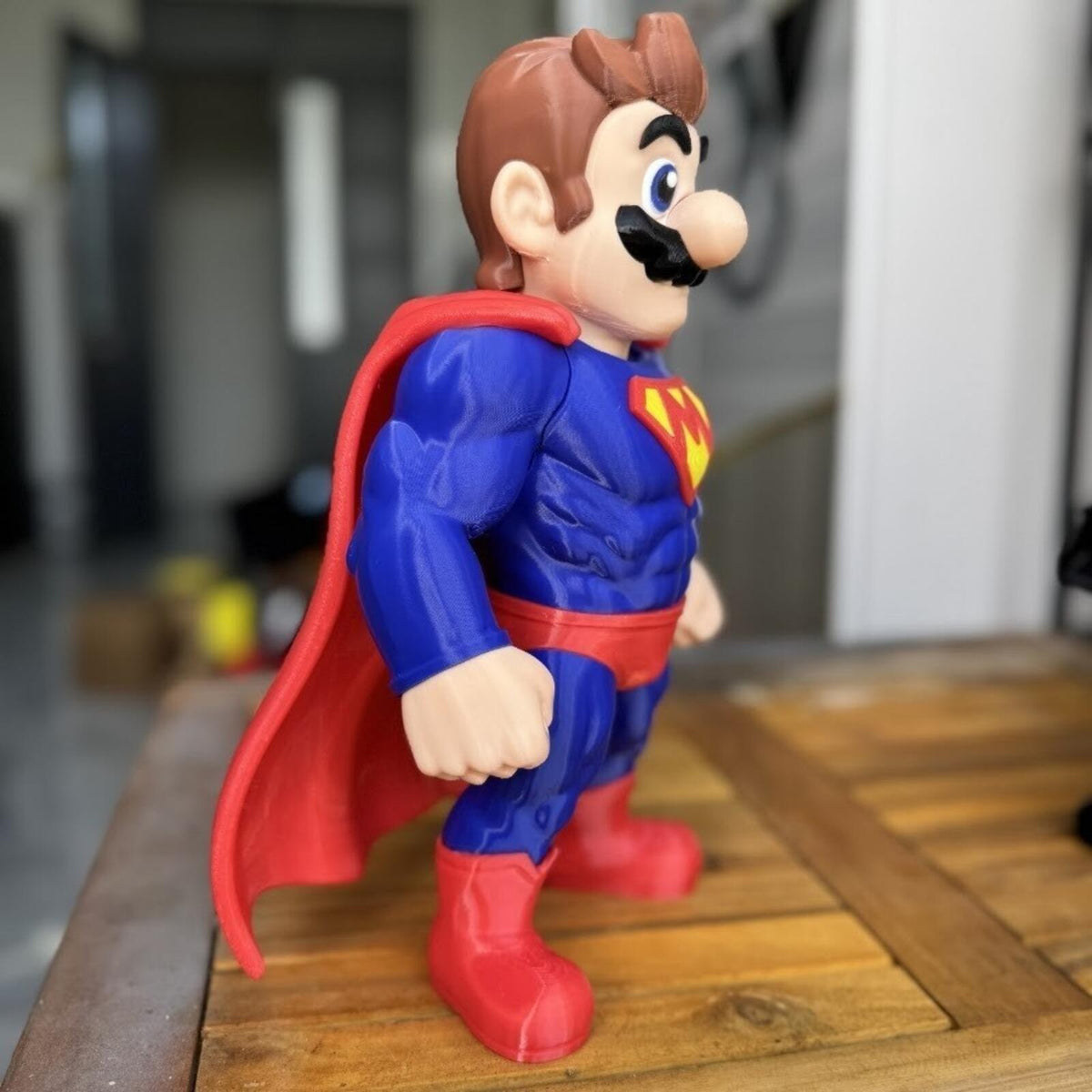 SUPER MARIO – Chibi Superhero Fusion Fan Art Figure
