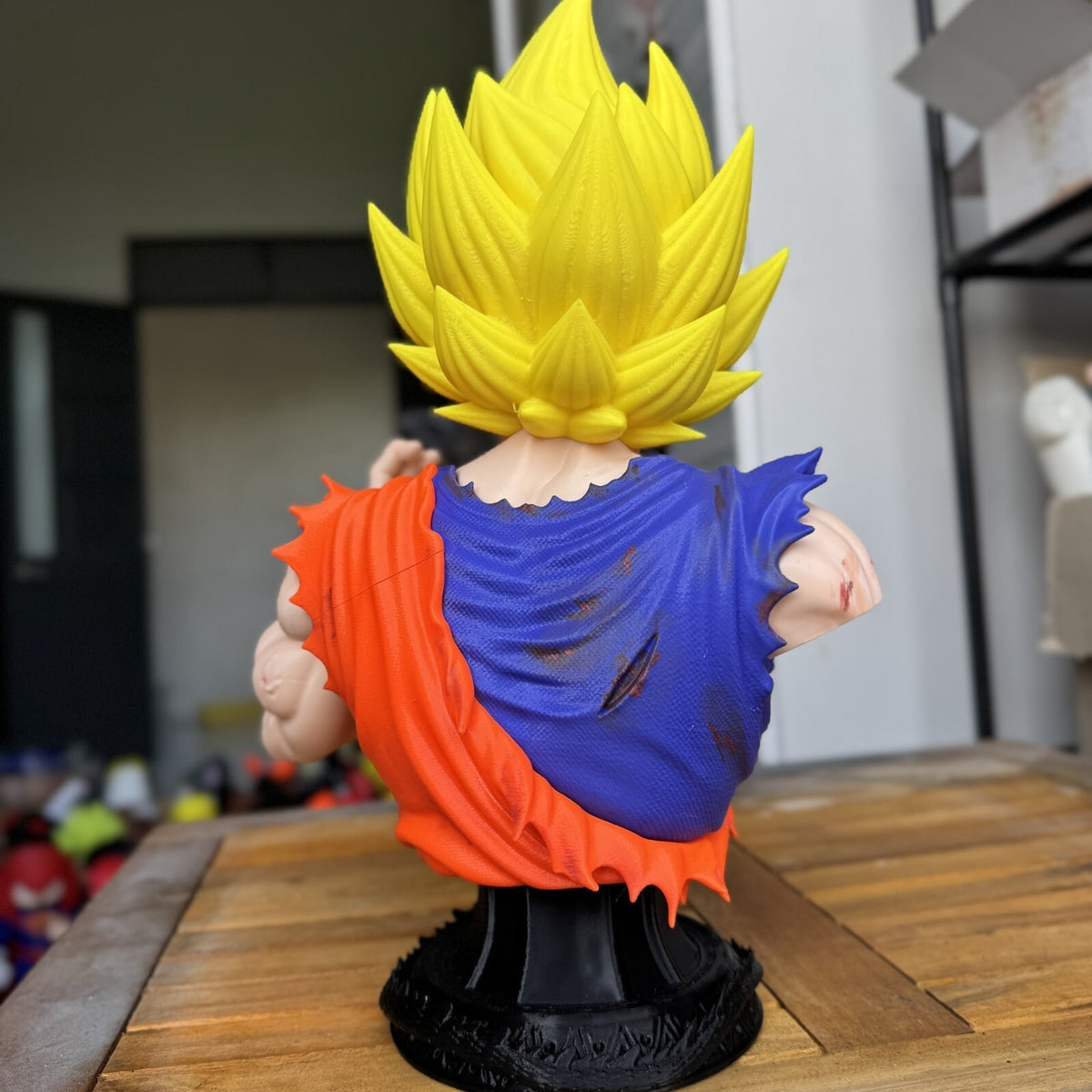 Goku Bust Fan Art 3D Printed Statue