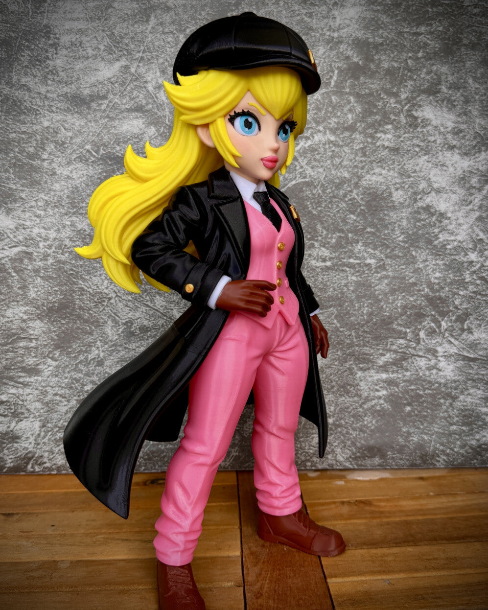 11" Vintage Gangster Princess 3D Printed Figure Video Game Inspired Collectible