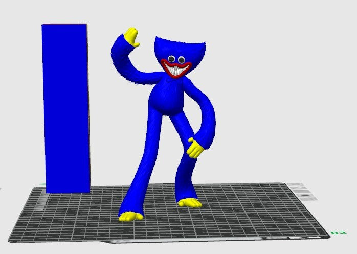 Huggy Wuggy Inspired Furry Monster Figure